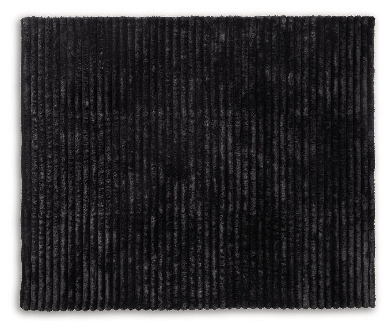 Alsonwell Black Throw (Lightweight Plush)- Viva Furn