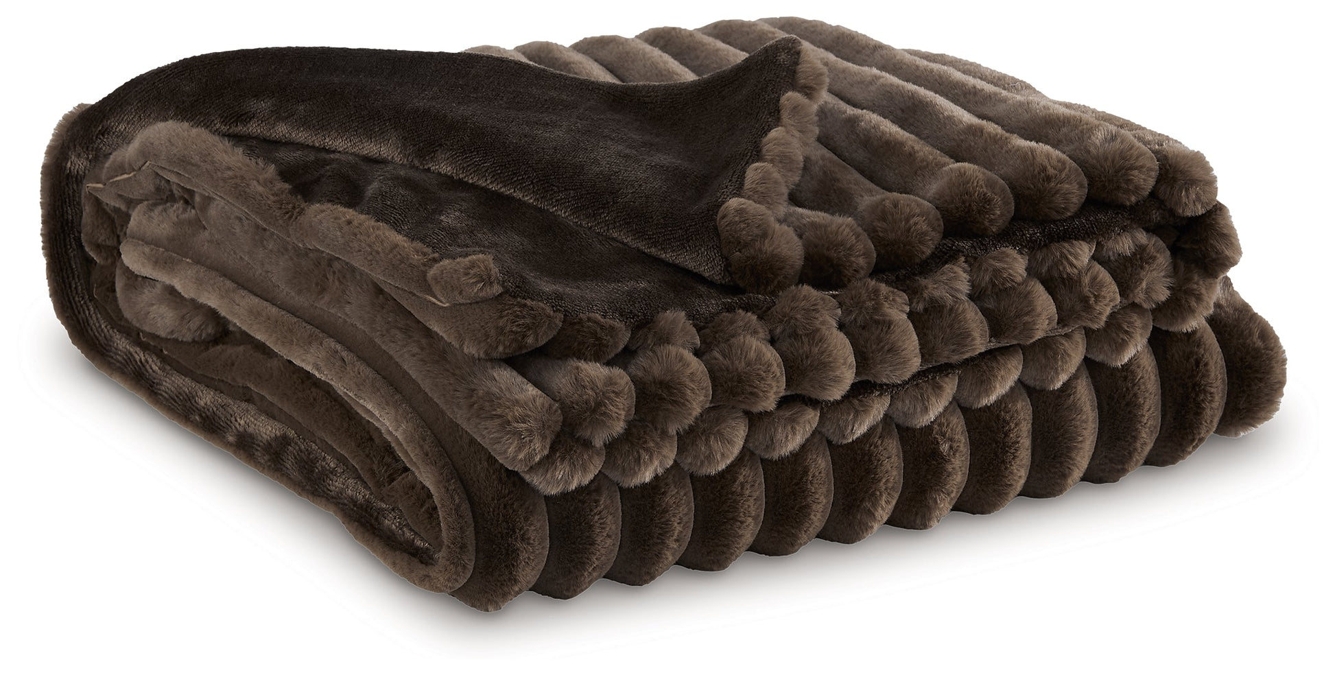Alsonwell Brown Throw- Viva Furn