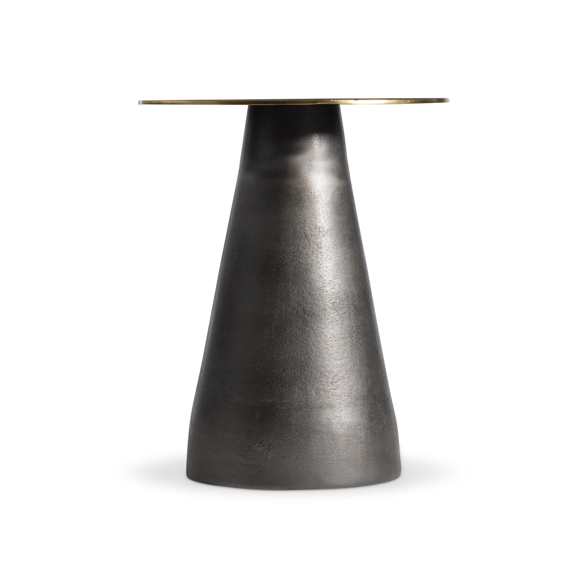 Alto Black Nickel/Antique Brass Accent Table - Ornate Home