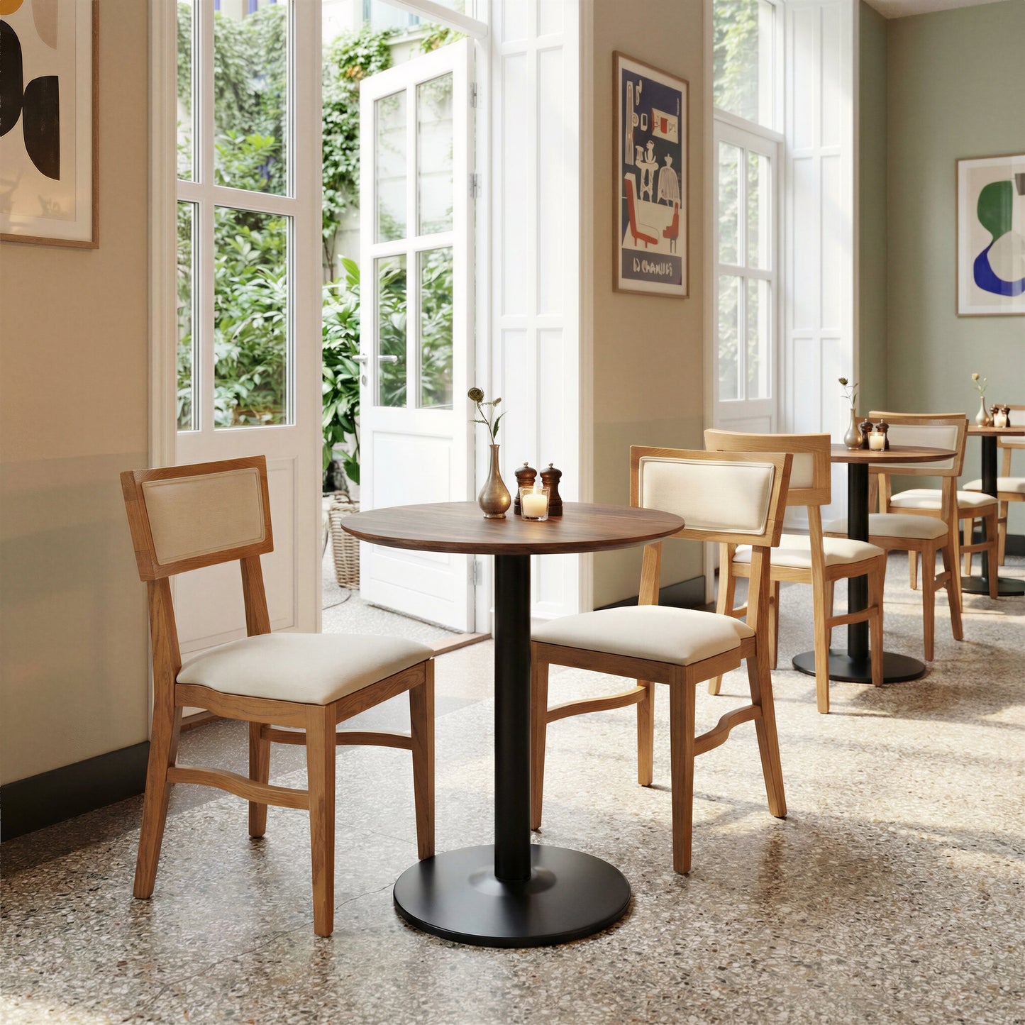 Alto Brown & Black Bistro Table - Ornate Home