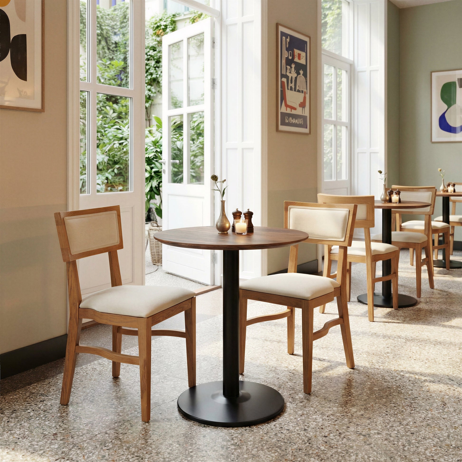 Alto Brown & Black Bistro Table - Ornate Home