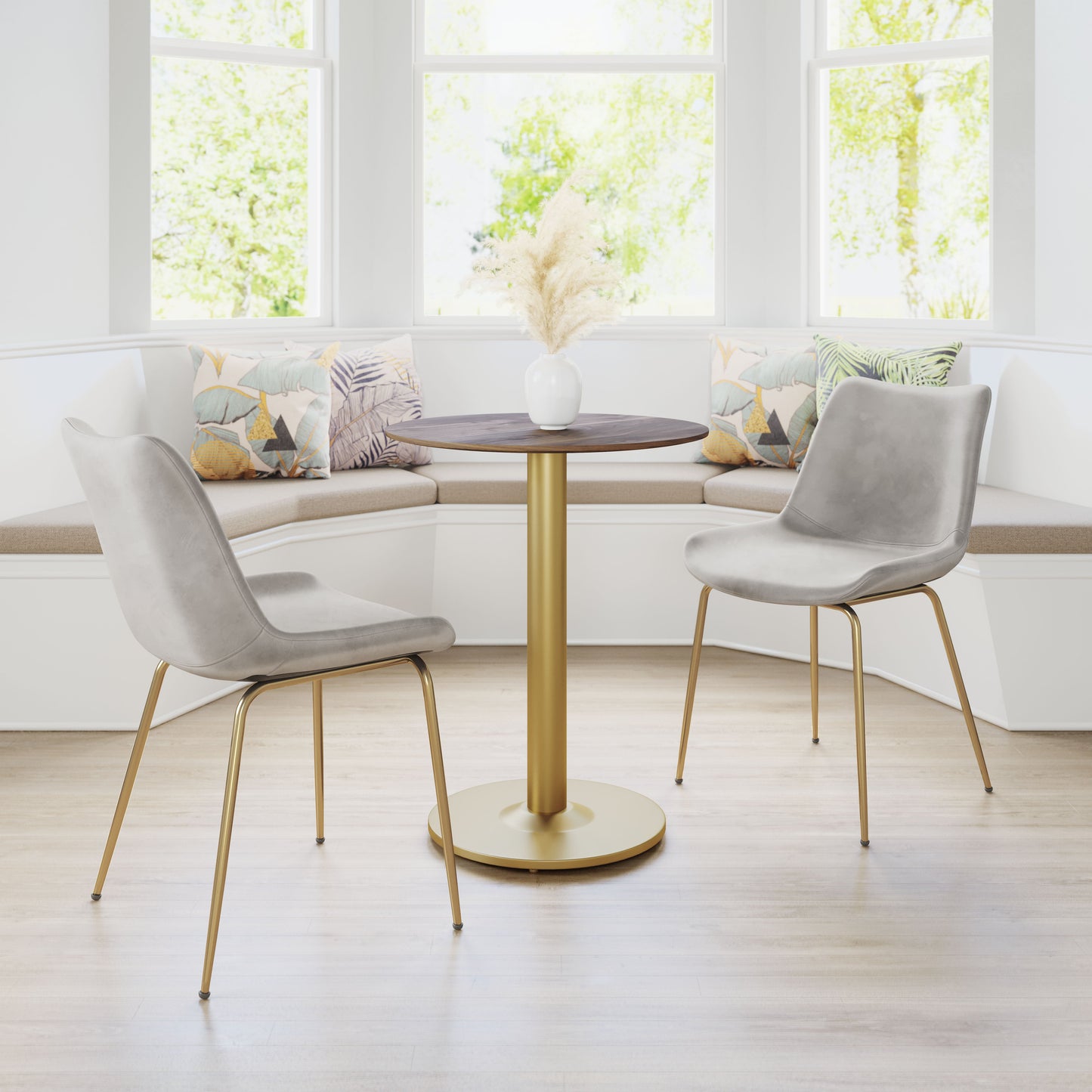 Alto Brown & Gold Bistro Table - Ornate Home