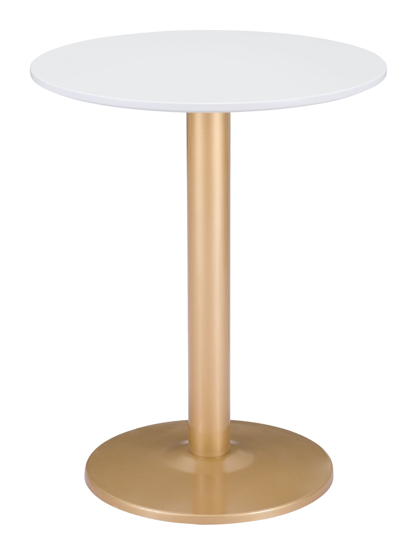 Alto White & Gold Bistro Table - Ornate Home