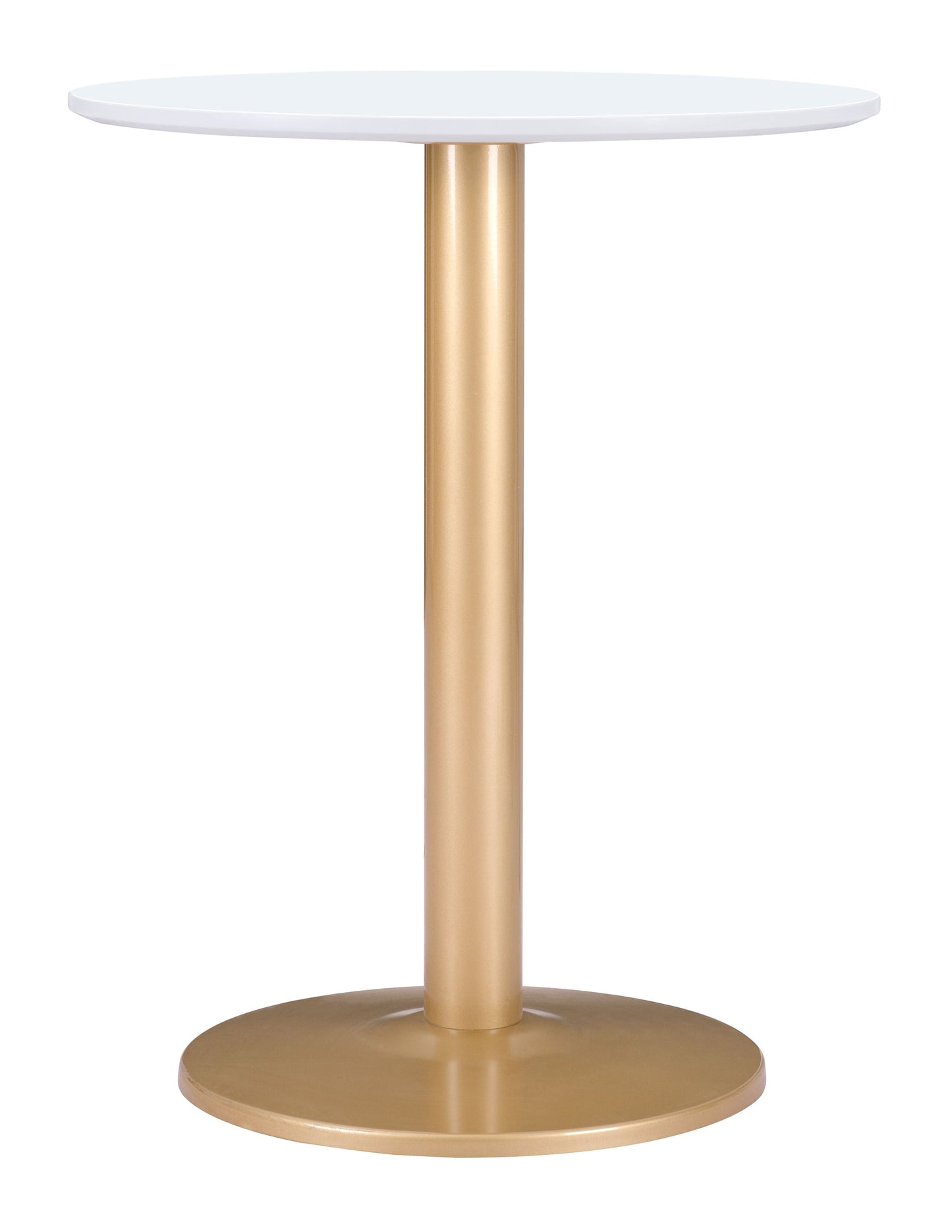 Alto White & Gold Bistro Table - Ornate Home