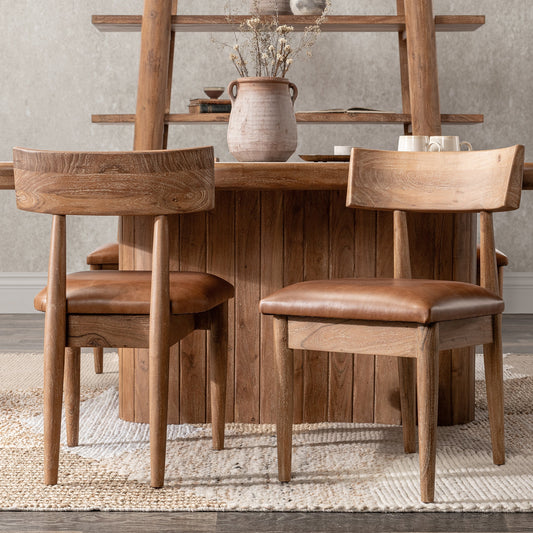 Alvaro Golden Wheat Dining Chair (Set of 2) - Ornate Home