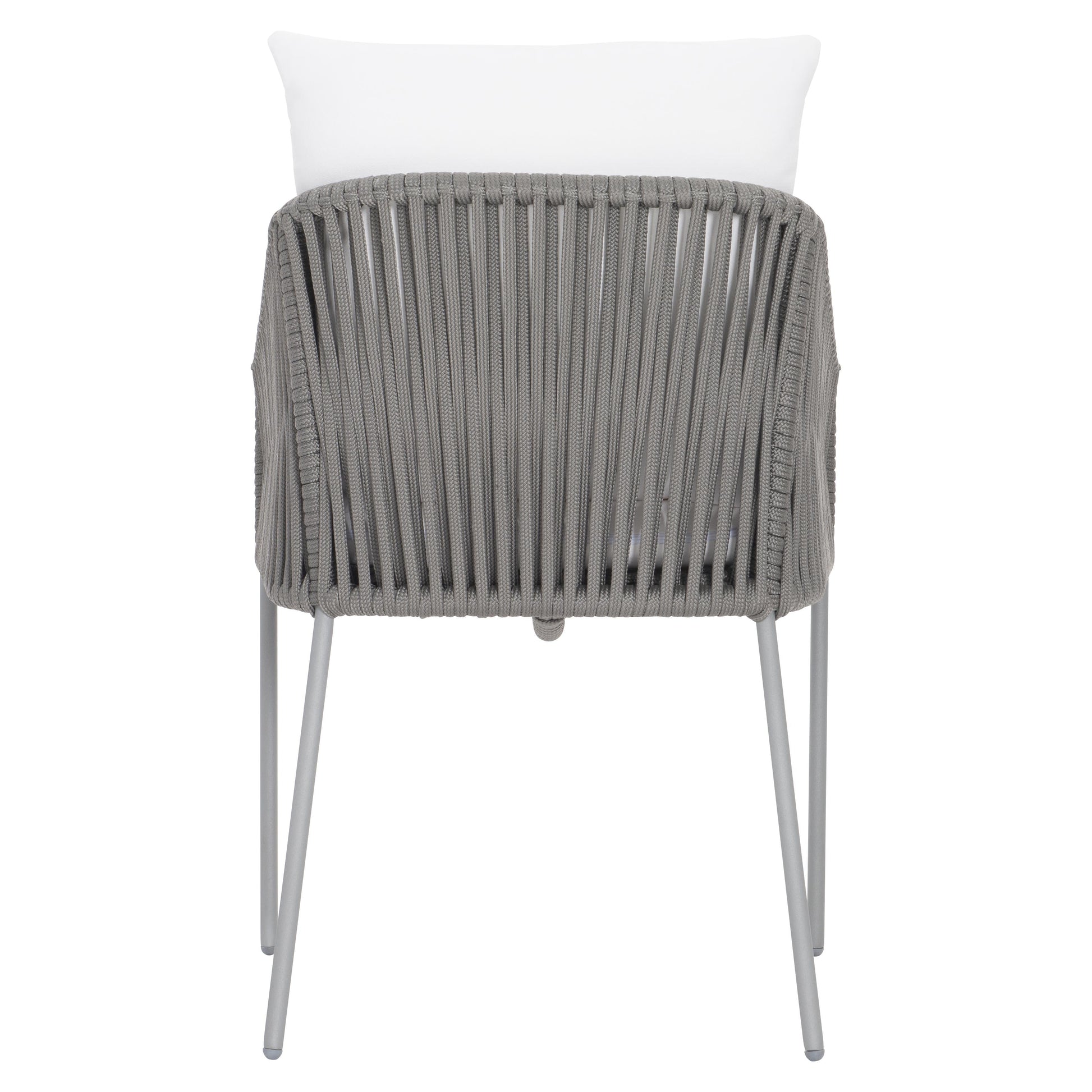 Amalfi Charcoal Mist/White/Cream Outdoor Arm Chair - Ornate Home