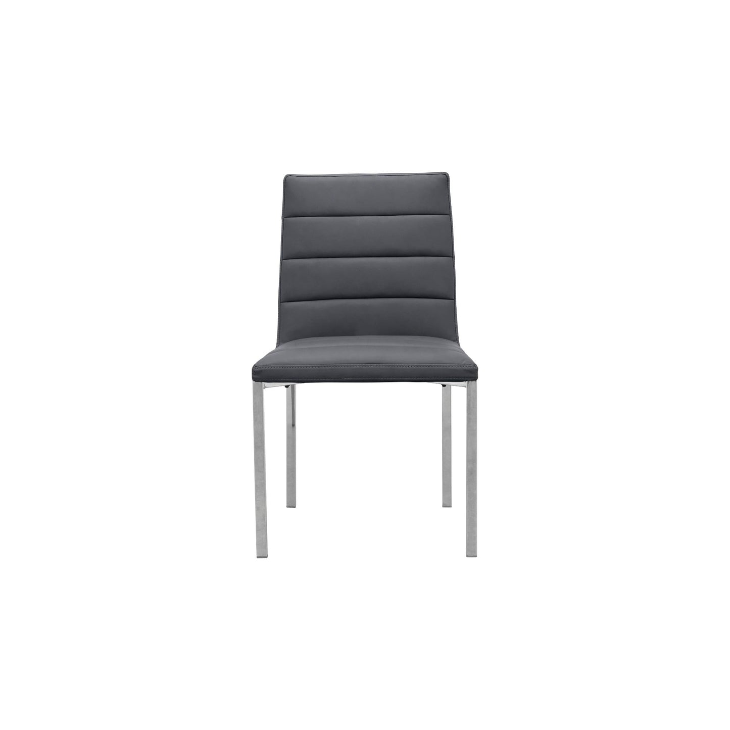 Amalfi Metal Back Chair in Cobalt Leather (Set of 2) - Ornate Home