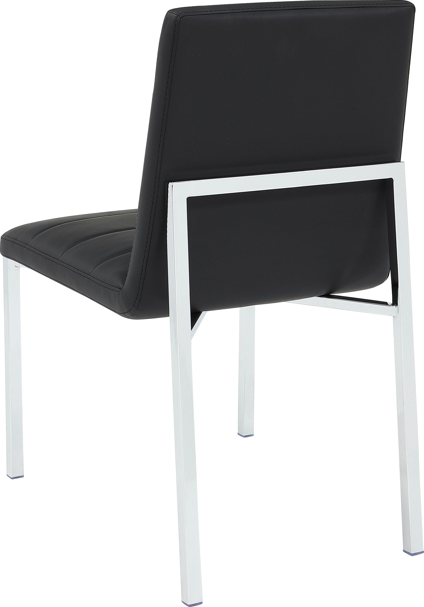 Amalfi Soot/Chrome Metal Back Chair (Set of 2) - Ornate Home
