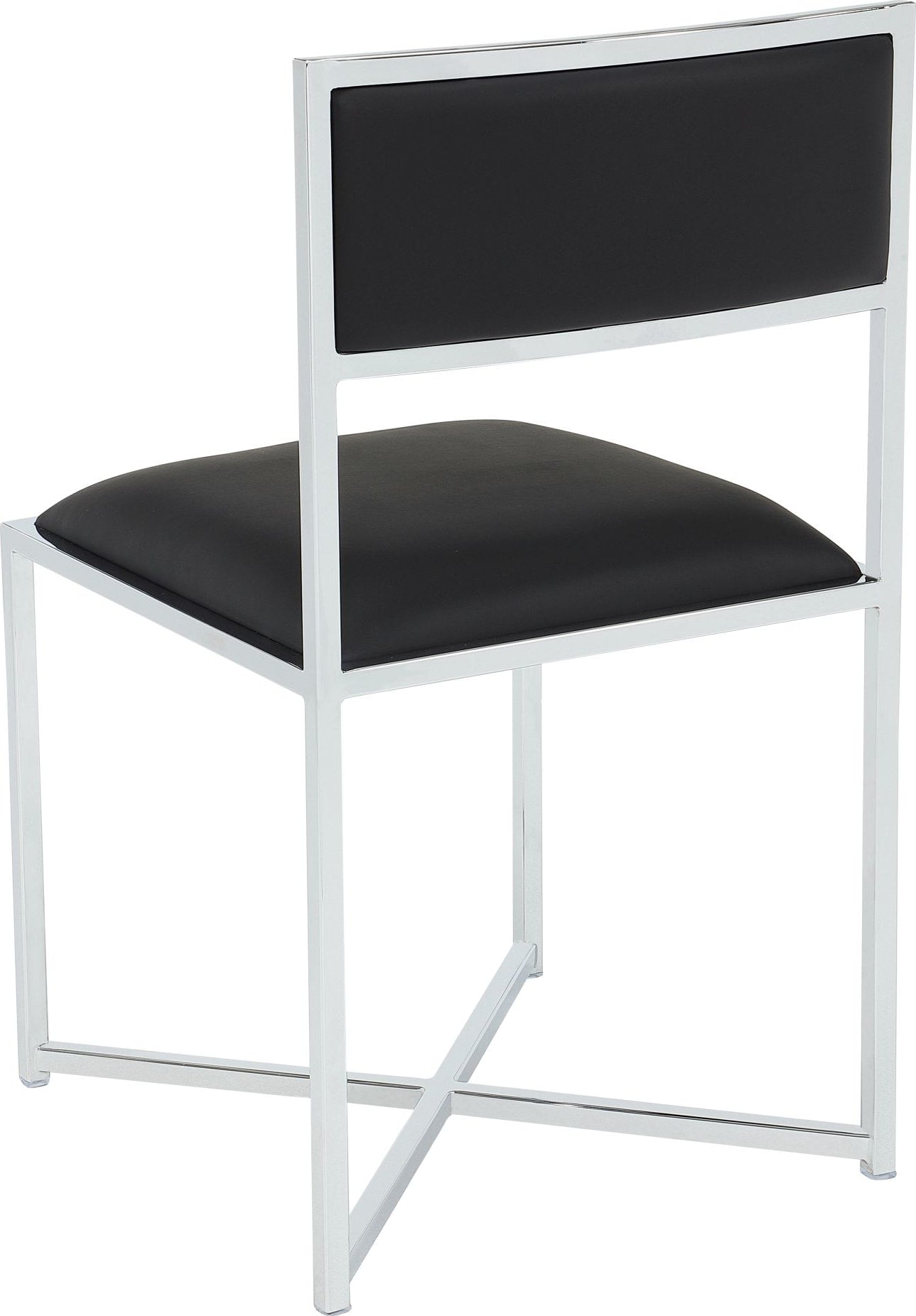 Amalfi Soot/Chrome X Base Chair (Set of 2) - Ornate Home