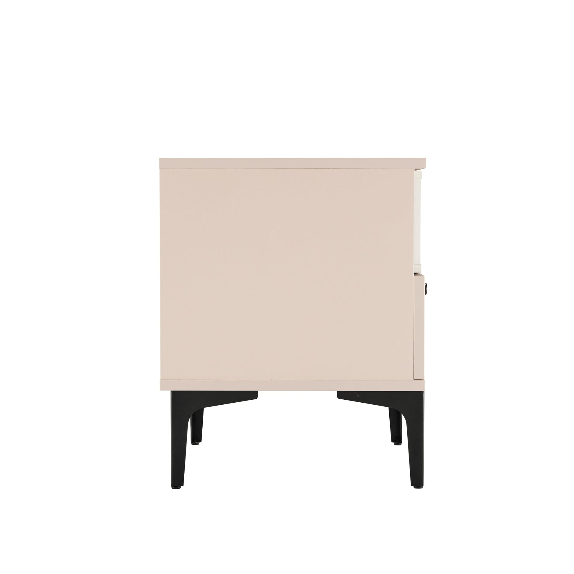 Amara Nightstand in Pale Rose and White (set of 2) - Ornate Home