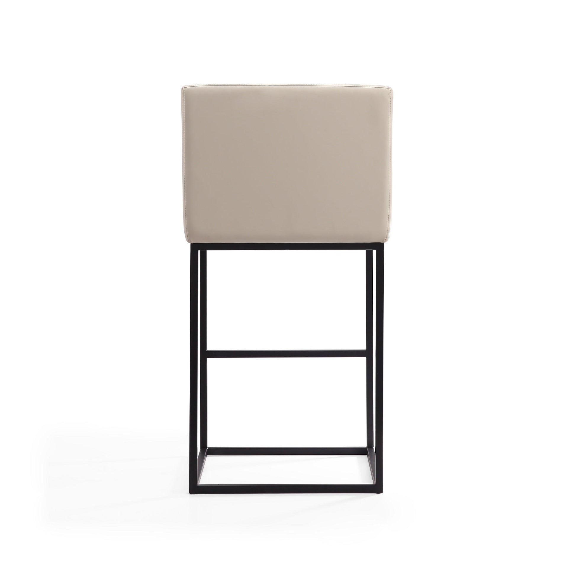Ambassador Barstool in Cream and Black (set of 2) - Ornate Home