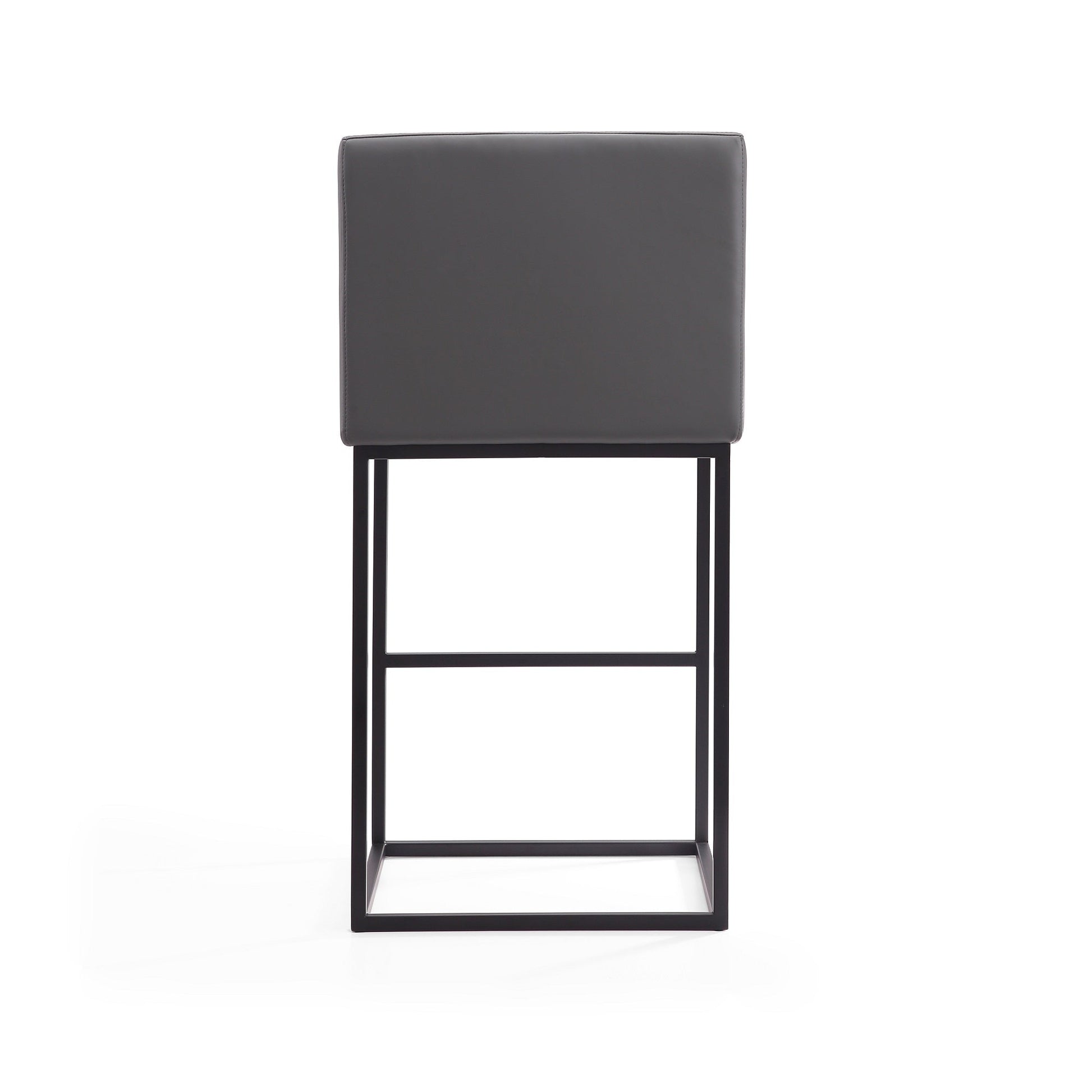 Ambassador Barstool in Grey and Black (set of 2) - Ornate Home