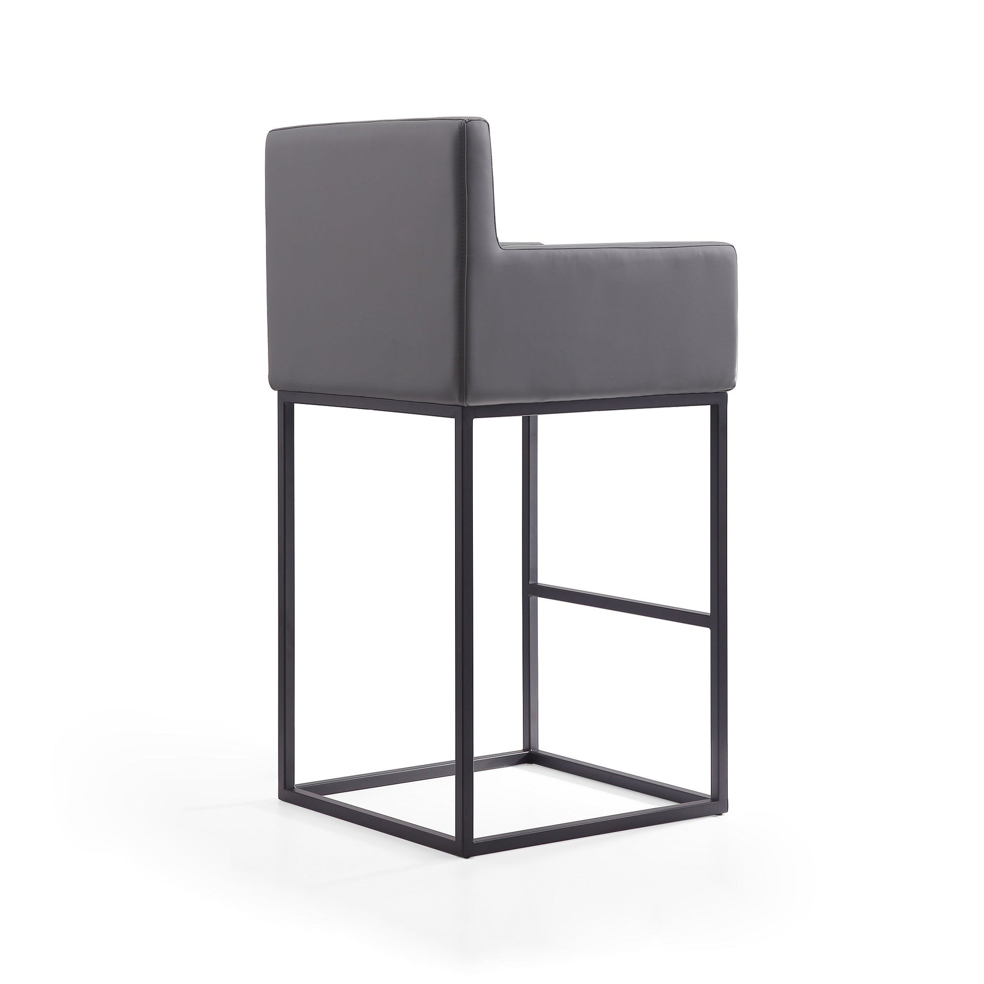 Ambassador Barstool in Grey and Black (set of 3) - Ornate Home