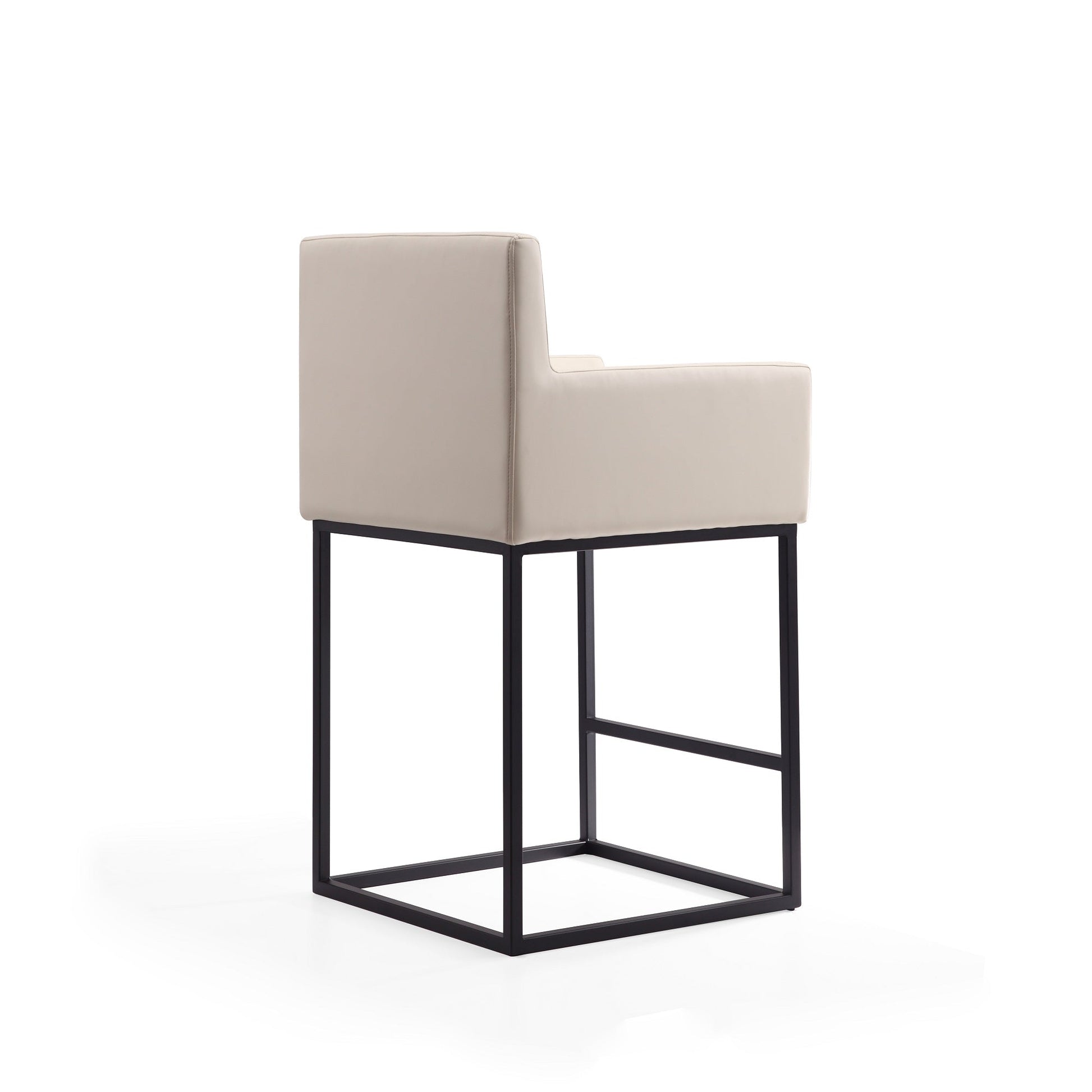 Ambassador Counter Stool in Cream and Black - Ornate Home