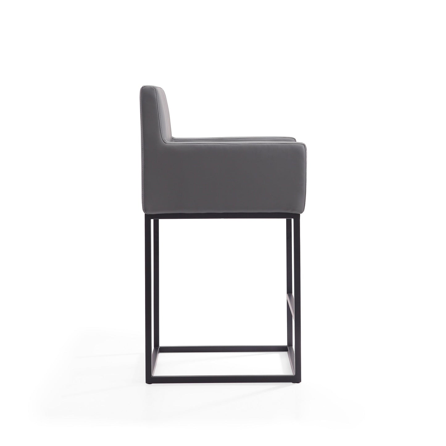 Ambassador Counter Stool in Grey and Black - Ornate Home