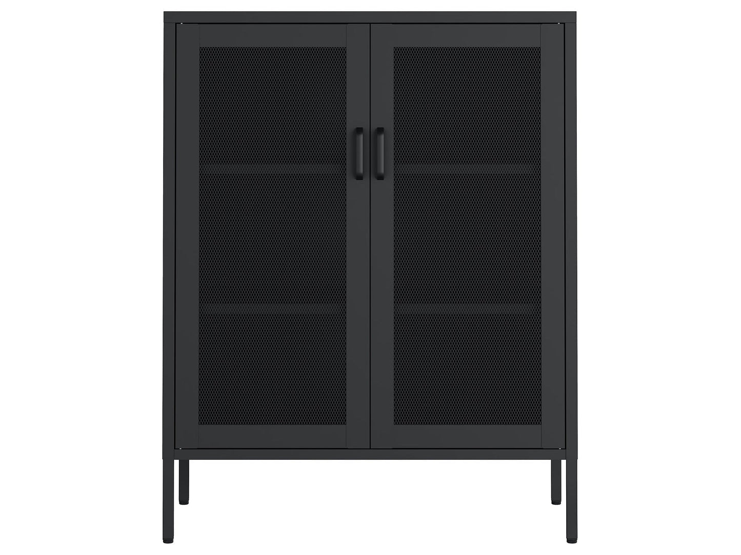 Amelia 31.5" Accent Cabinet in Black - Ornate Home