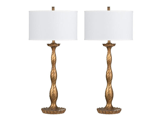 Amherst Brass Table Lamp (Set of 2) - Ornate Home