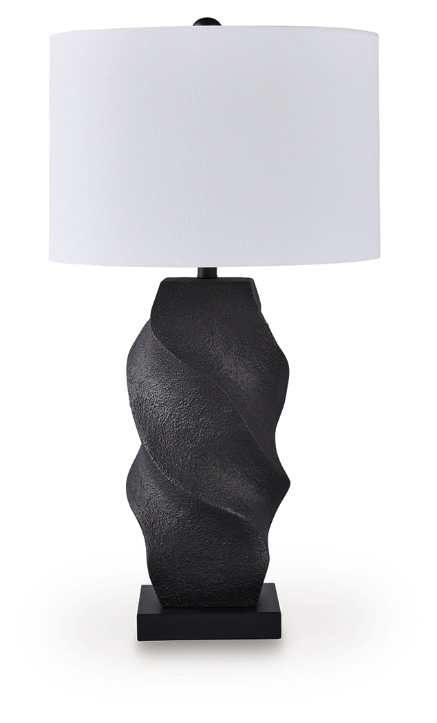 Amillion Black Poly Table Lamp- Viva Furn