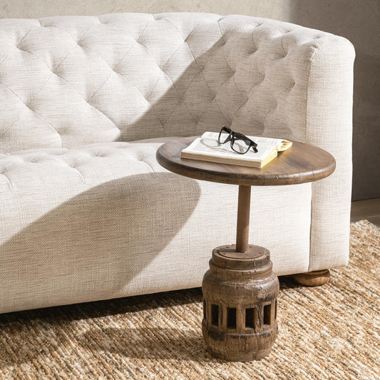 Amira Natural Accent Table Medium - Ornate Home