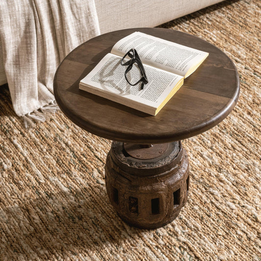 Amira Natural Accent Table Small - Ornate Home