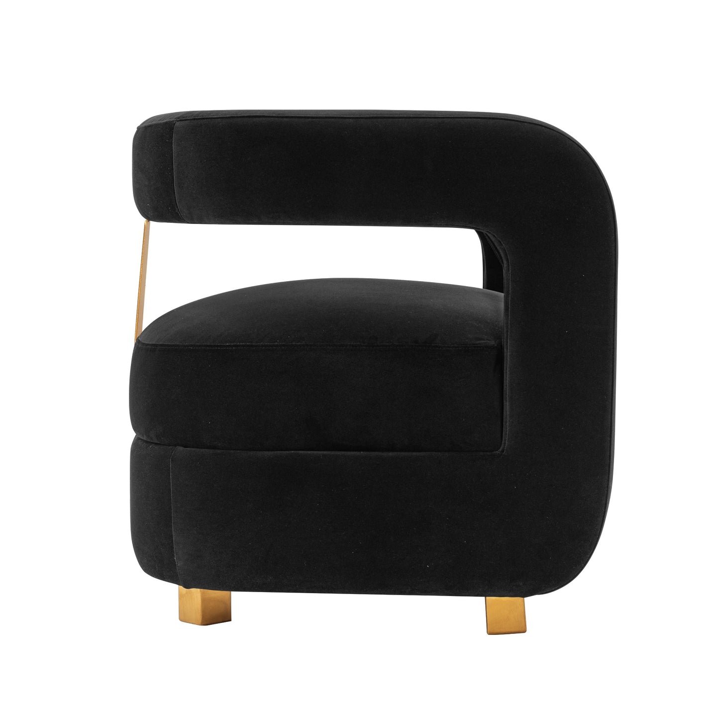 Amirah Accent Chair in Black (set of 2) - Ornate Home