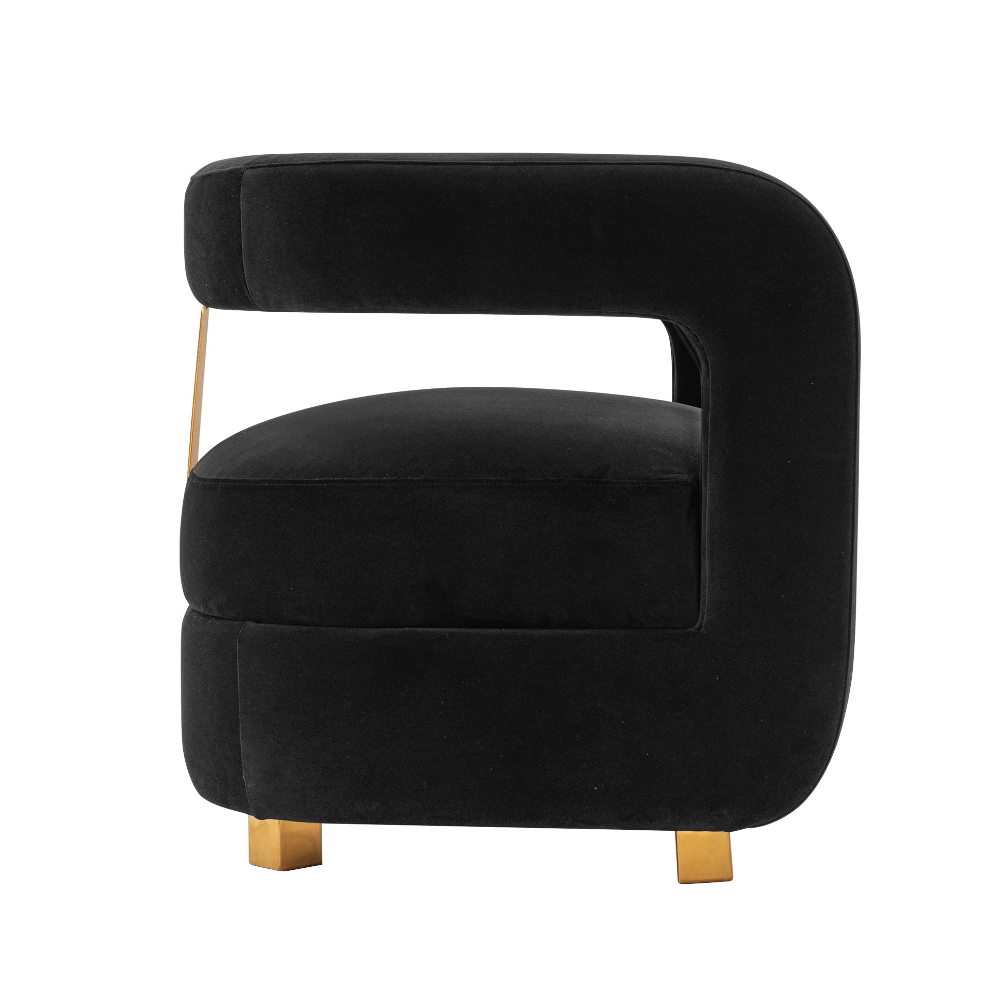 Amirah Accent Chair in Black (set of 2) - Ornate Home
