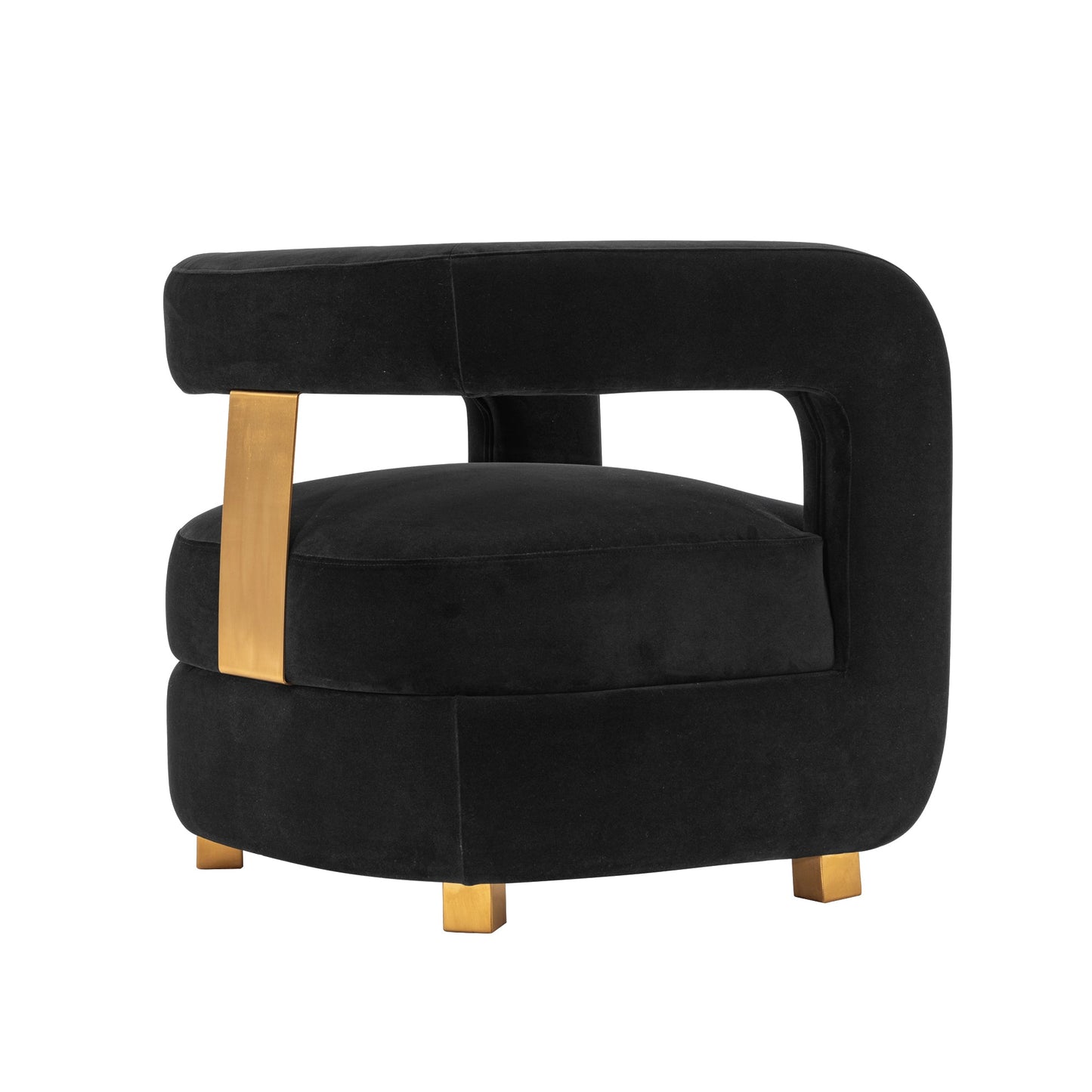 Amirah Accent Chair in Black (set of 2) - Ornate Home