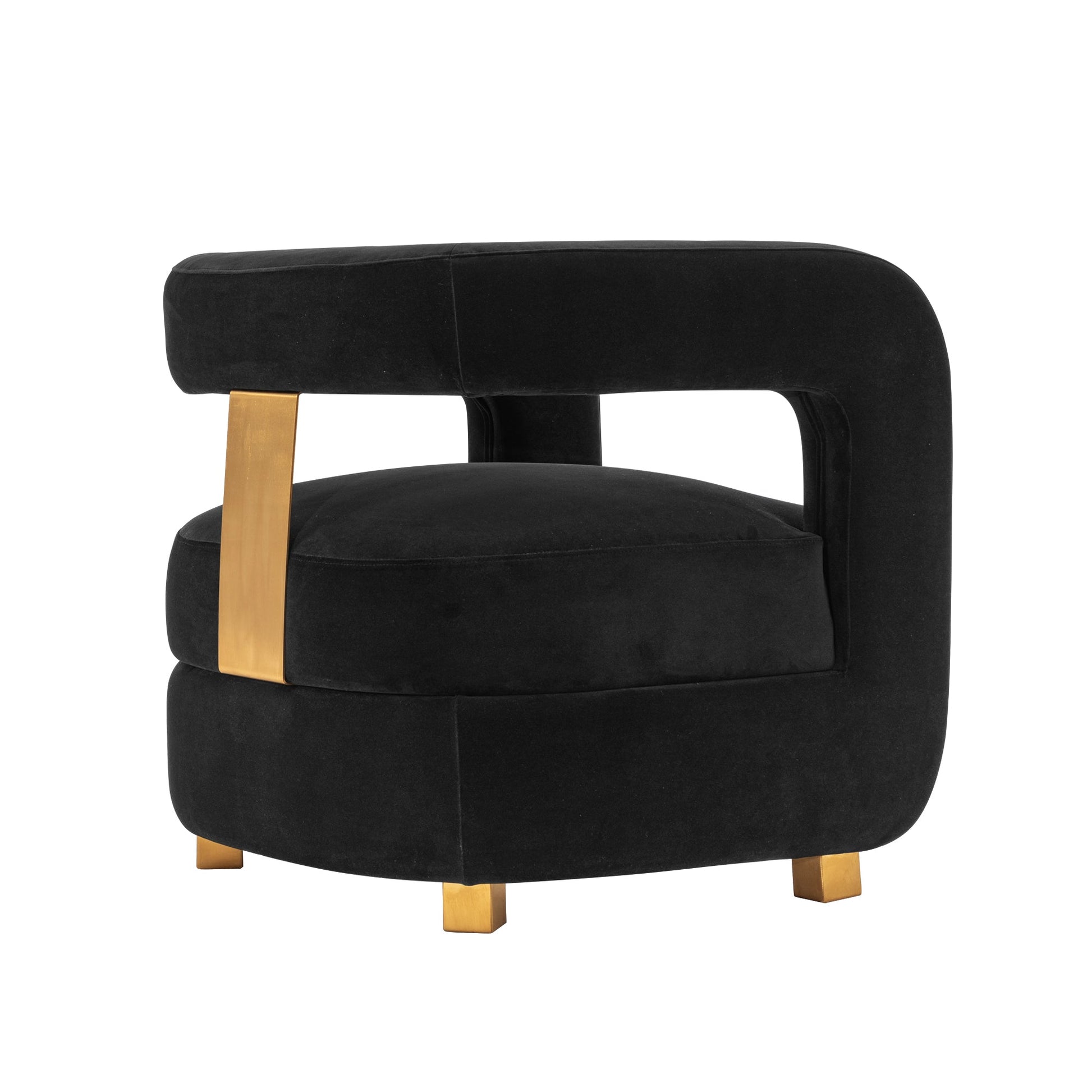 Amirah Accent Chair in Black (set of 2) - Ornate Home