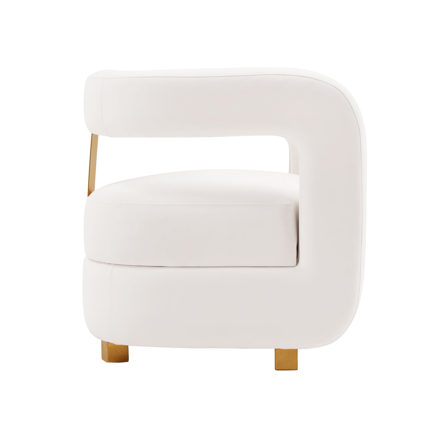 Amirah Accent Chair in White - Ornate Home