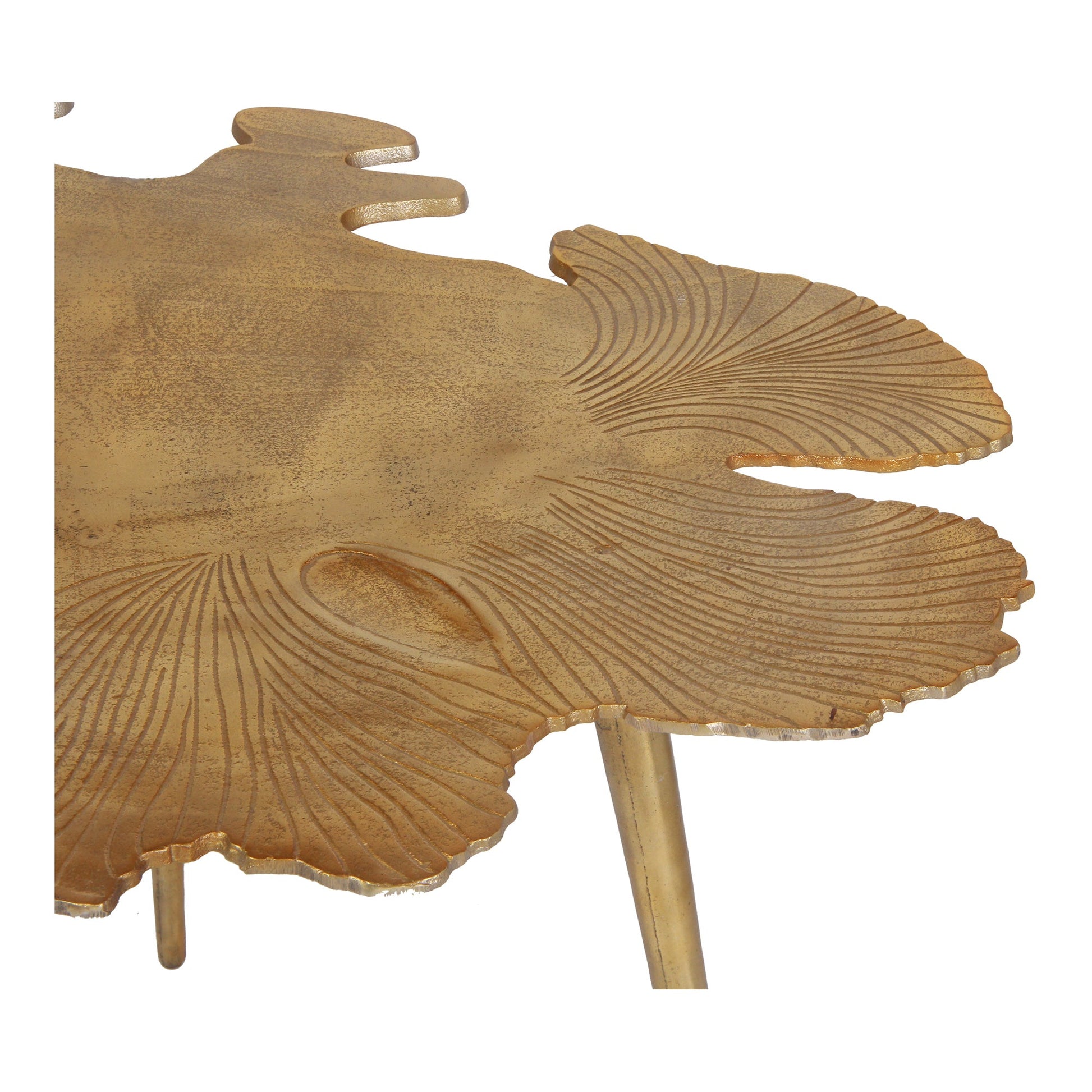 Amoeba Gold Side Table - Ornate Home