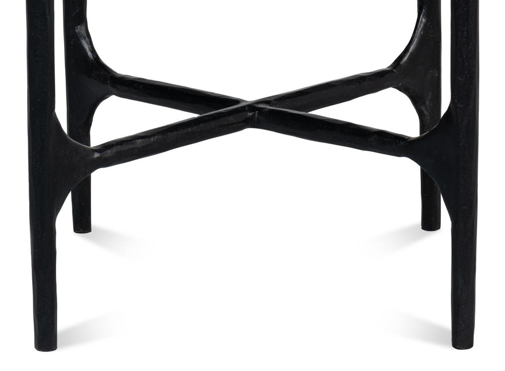 Anapa White Round End Table - Ornate Home