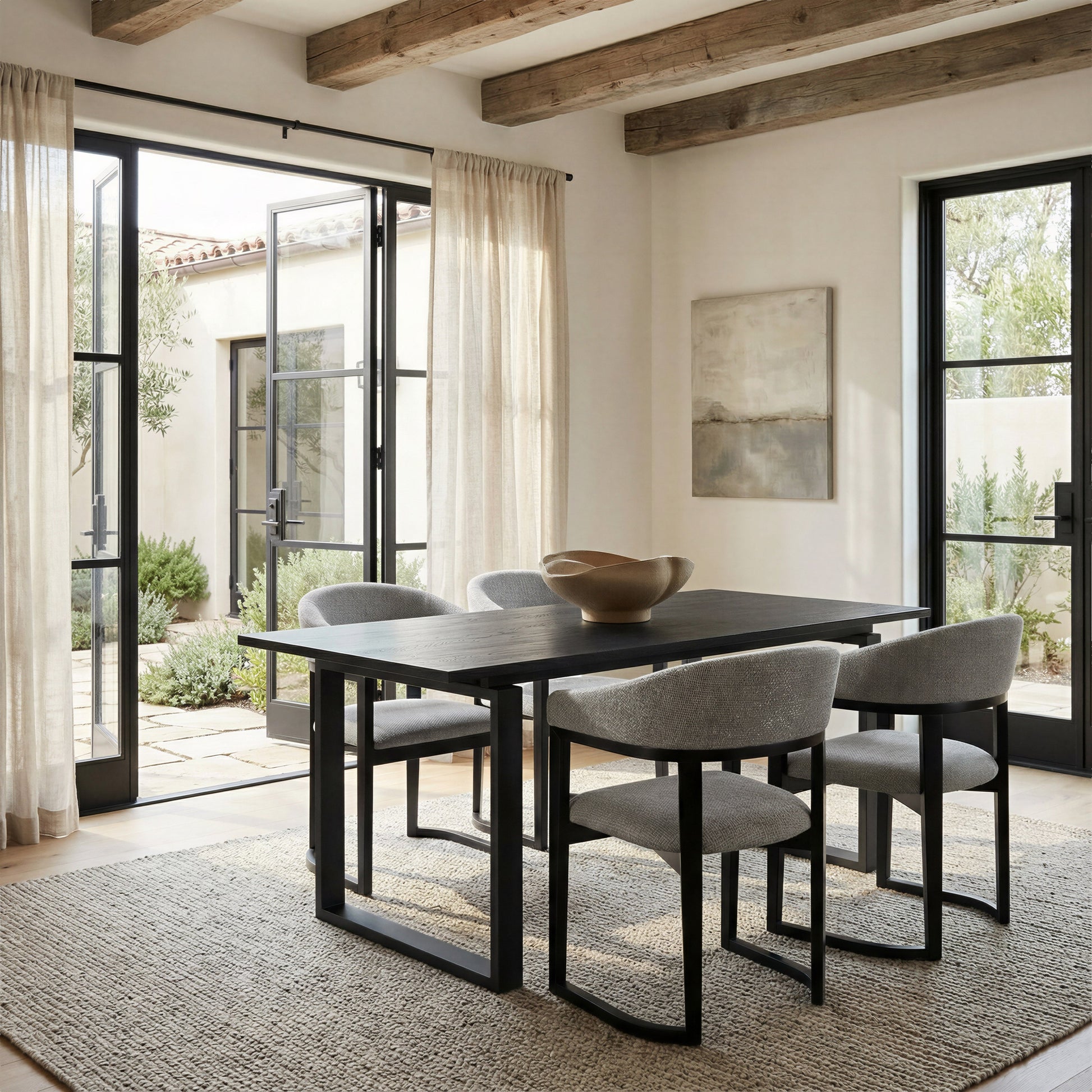Anasa Gray Dining Chair - Ornate Home