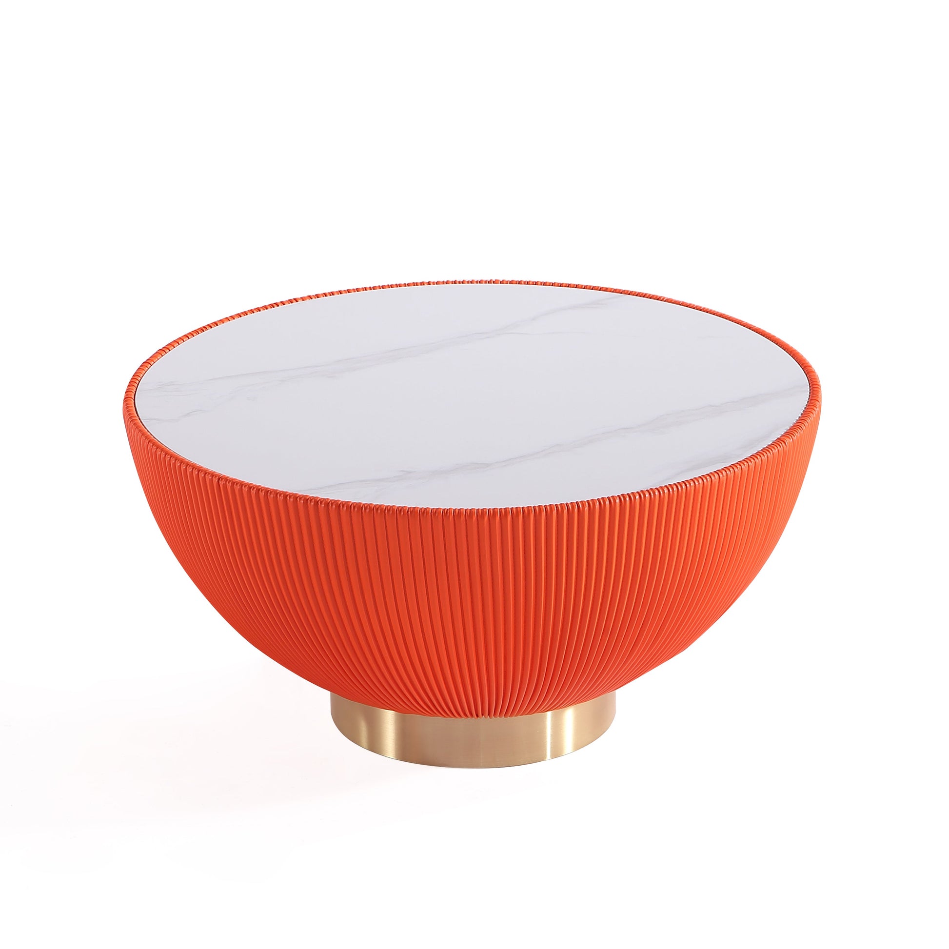 Anderson Coffee Table and End Table 1.0 in Orange (set of 2) - Ornate Home