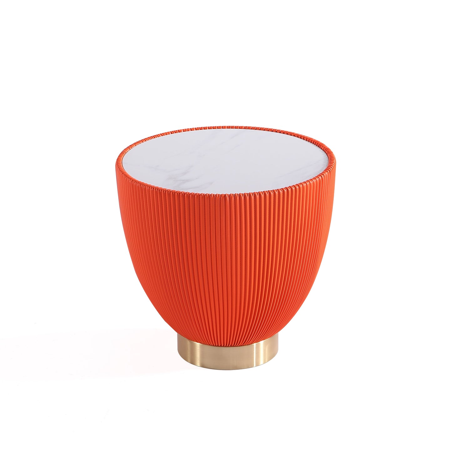Anderson End Table 1.0 and End Table 2.0 in Orange (set of 2) - Ornate Home