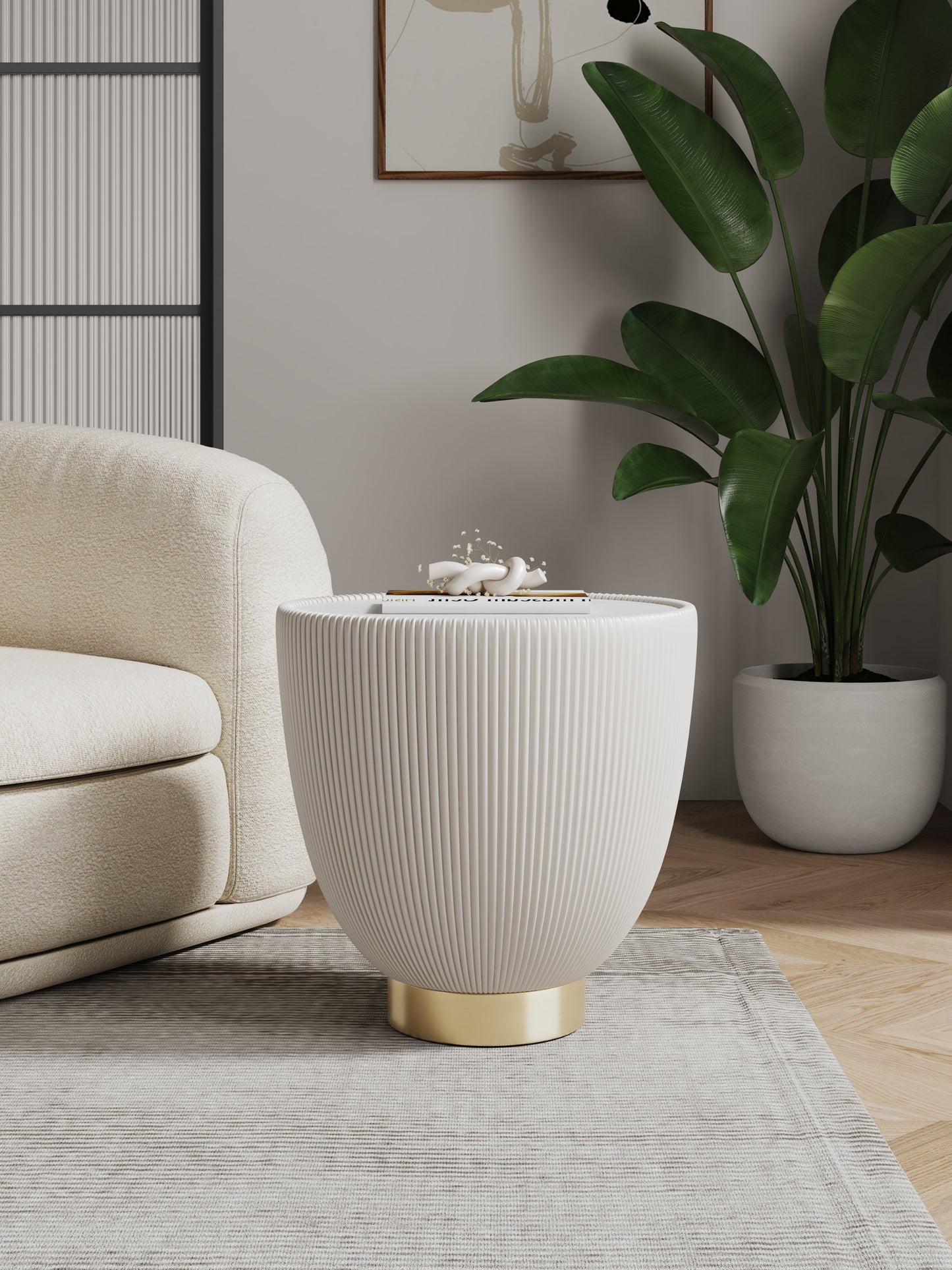 Anderson End Table 2.0 in Cream - Ornate Home