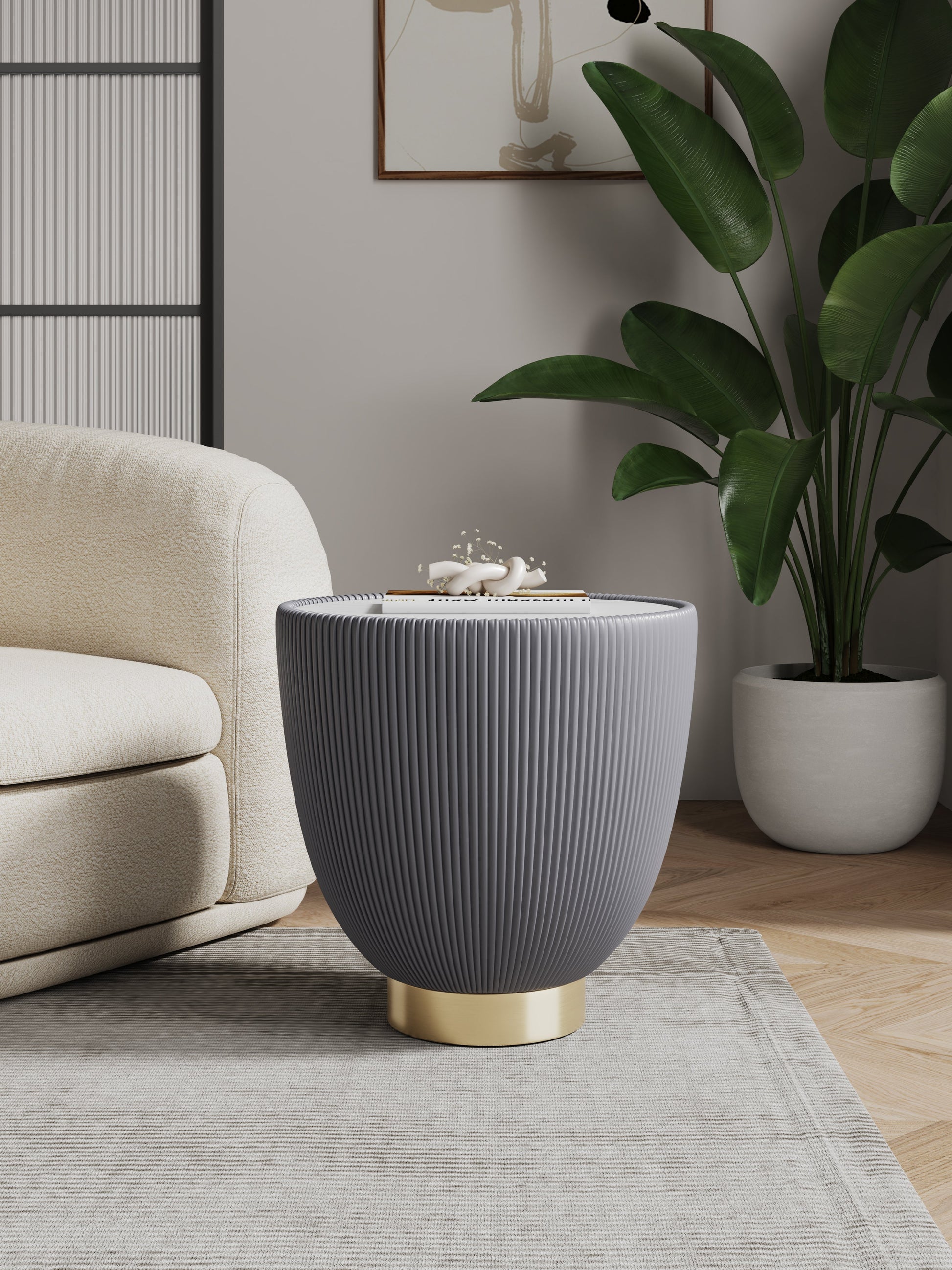 Anderson End Table 2.0 in Grey - Ornate Home