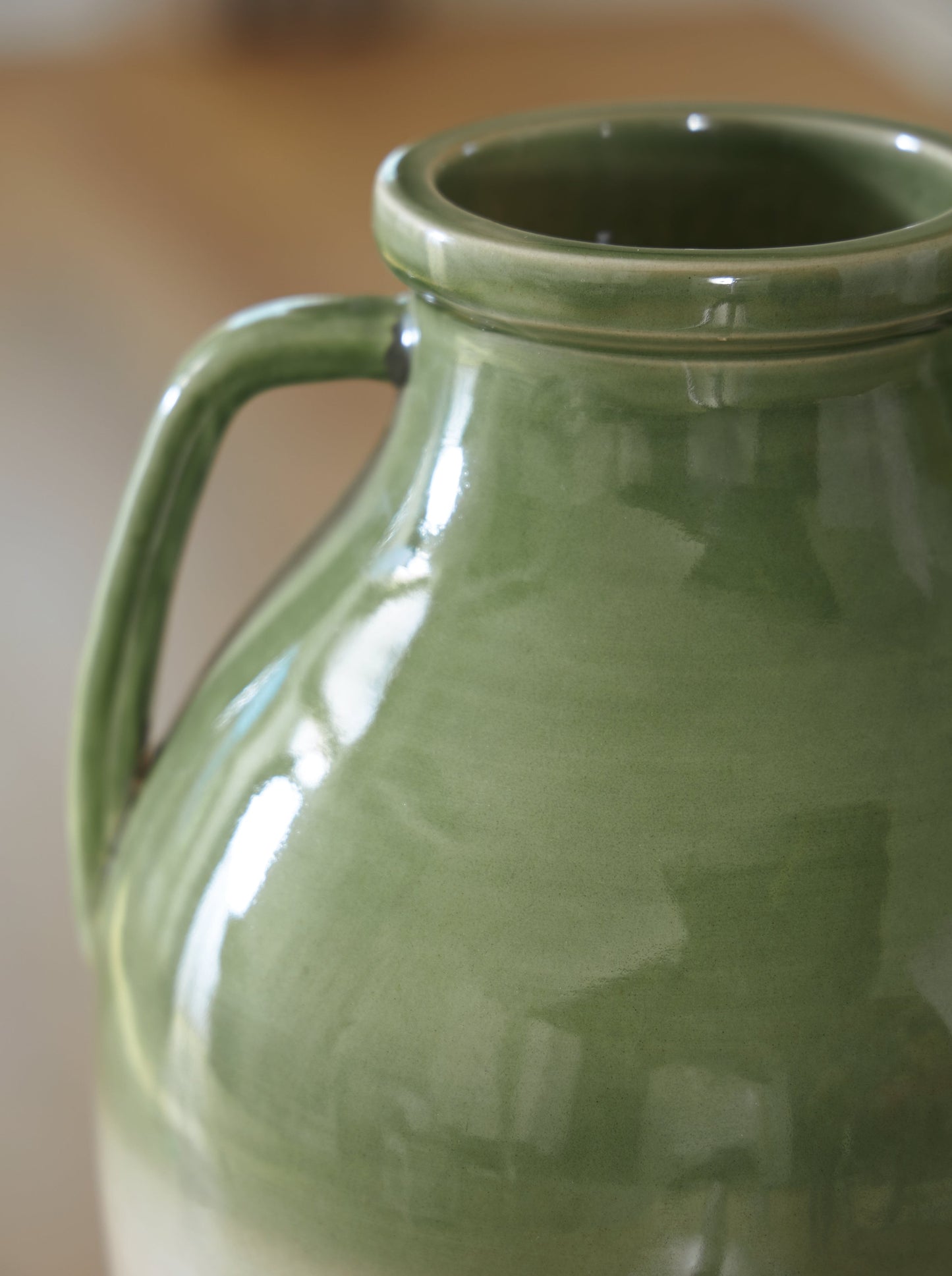 Andorbury Green/Beige Vase- Viva Furn