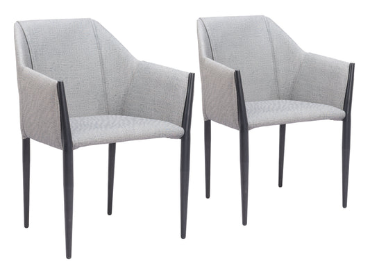 Andover Slate Gray Dining Chair (Set of 2) - Ornate Home