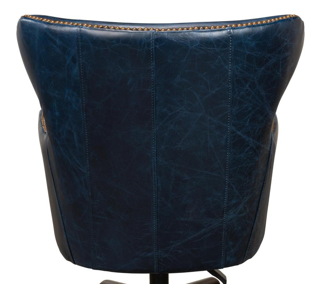 Andrew Jackson Blue Desk Chair - Ornate Home