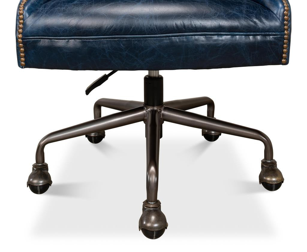 Andrew Jackson Blue Desk Chair - Ornate Home