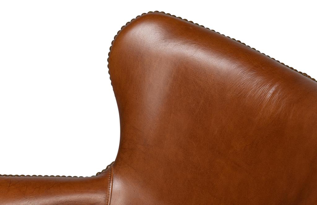 Andrew Jackson Brown Desk Chair - Ornate Home
