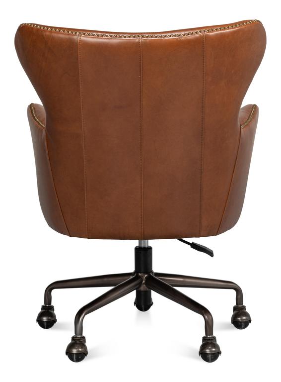 Andrew Jackson Brown Desk Chair - Ornate Home
