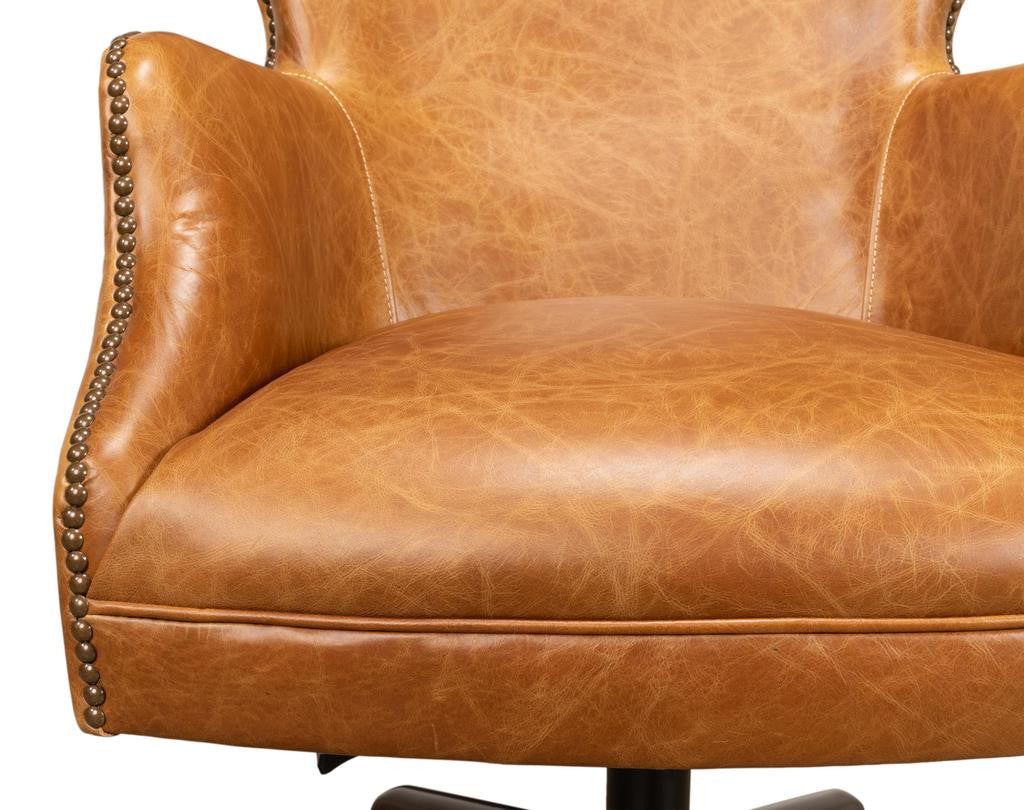 Andrew Jackson Brown Desk Chair - Ornate Home