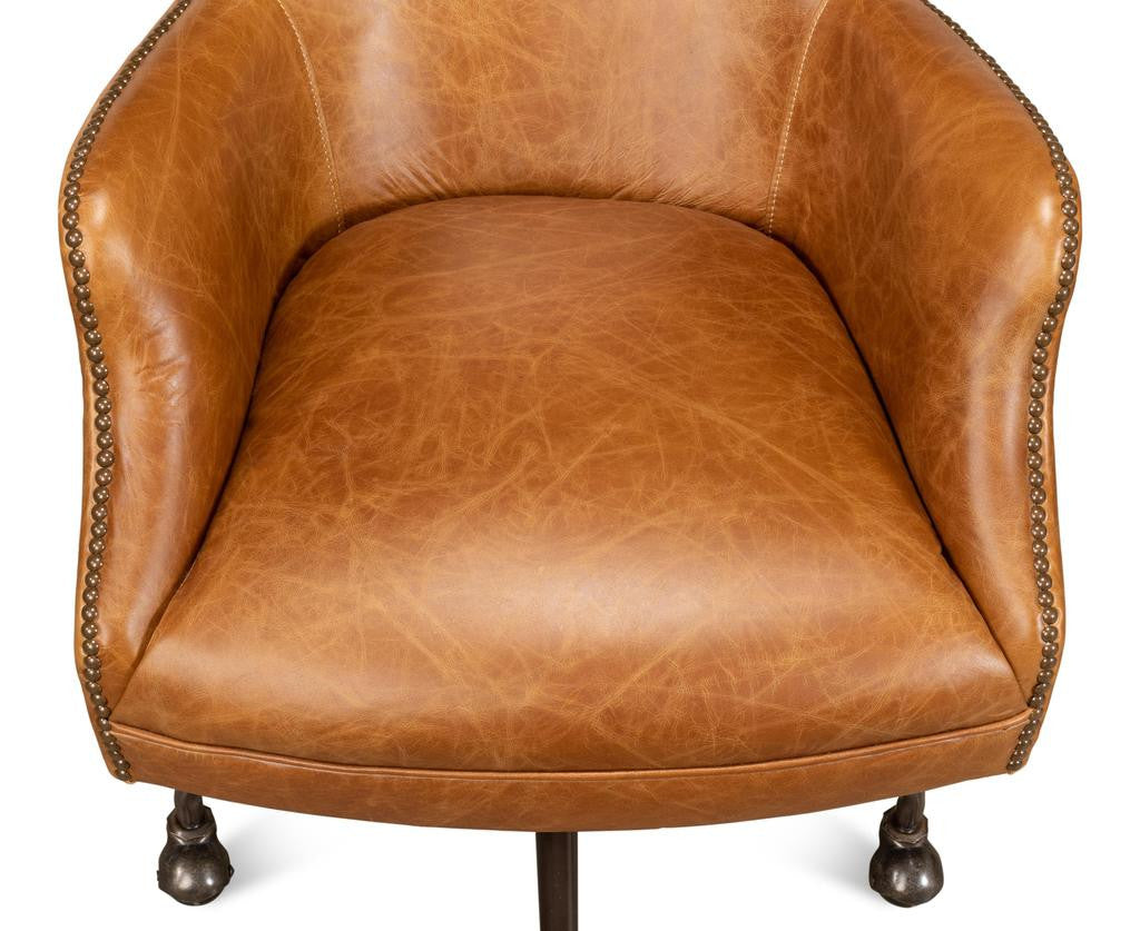 Andrew Jackson Brown Desk Chair - Ornate Home