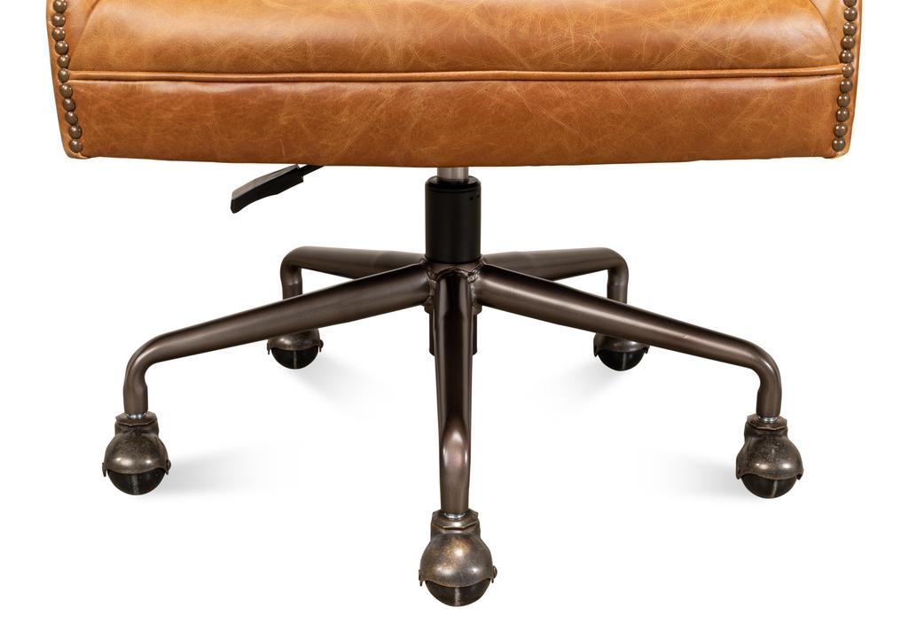 Andrew Jackson Brown Desk Chair - Ornate Home