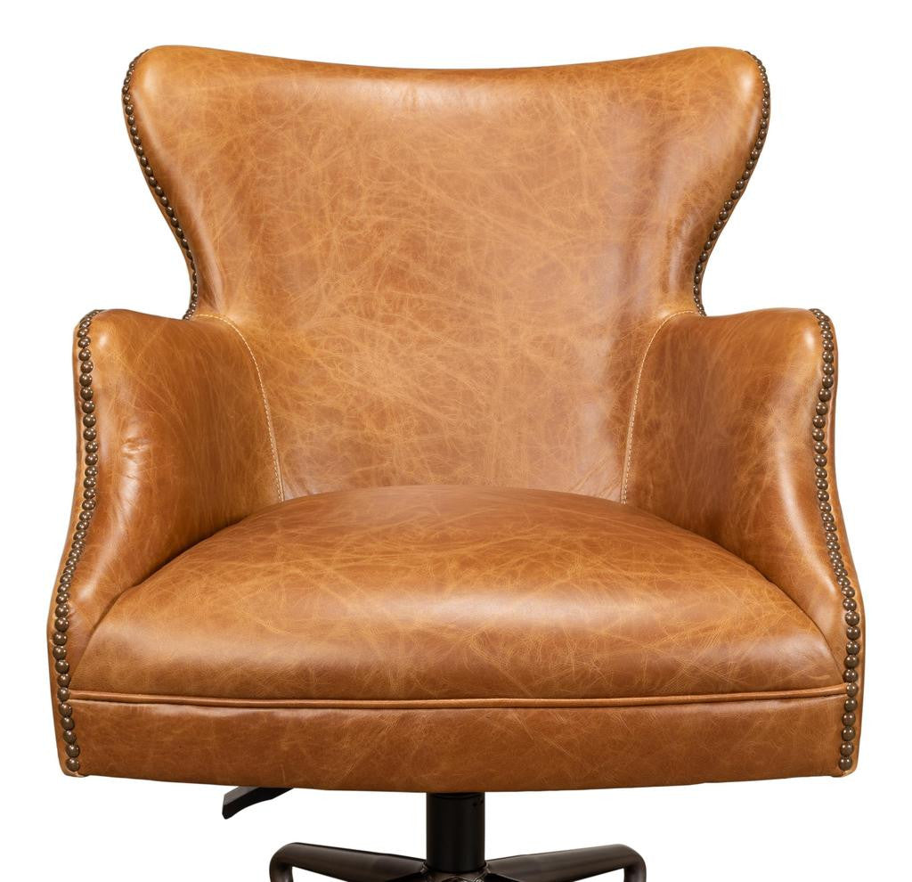 Andrew Jackson Brown Desk Chair - Ornate Home