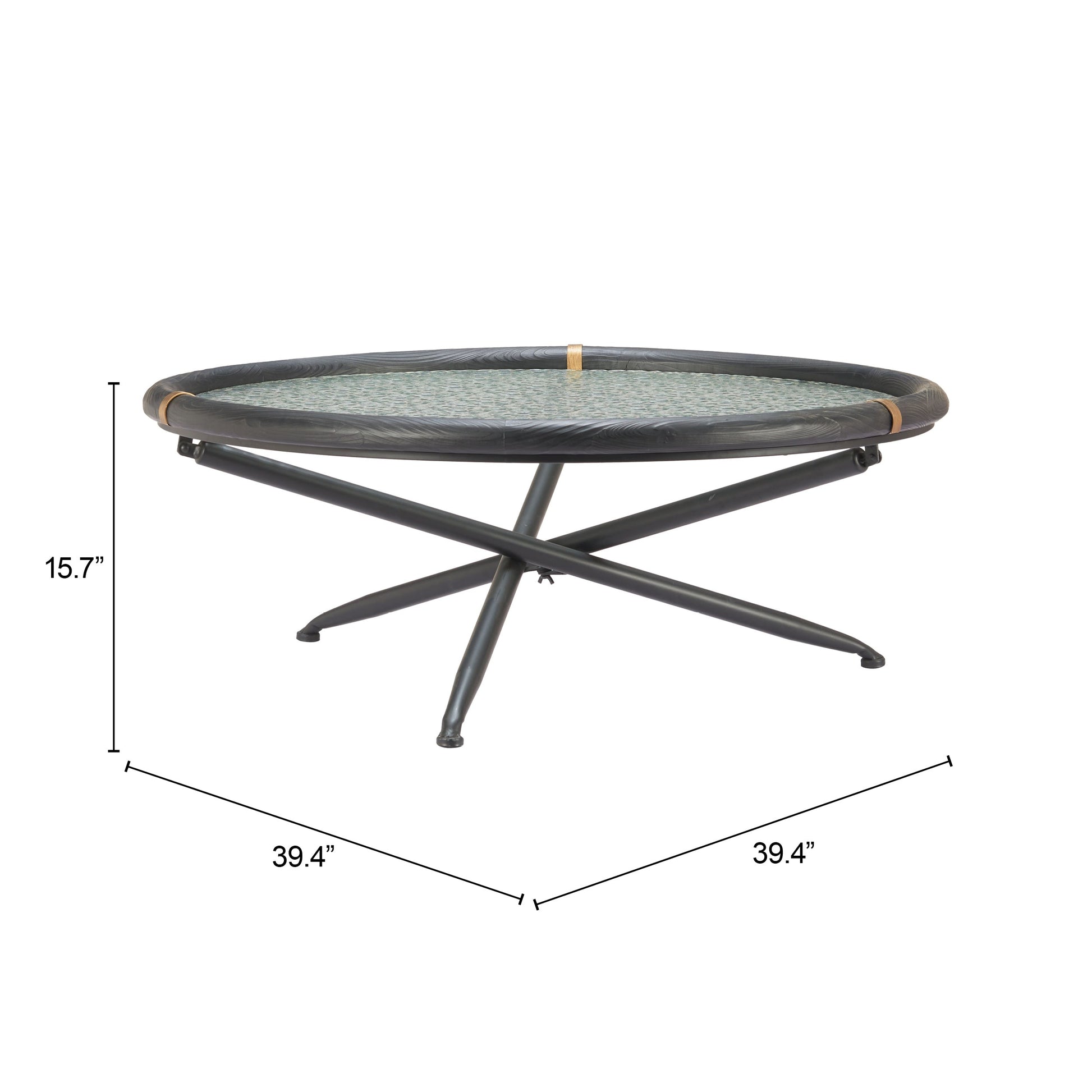 Aneis Black Coffee Table - Ornate Home