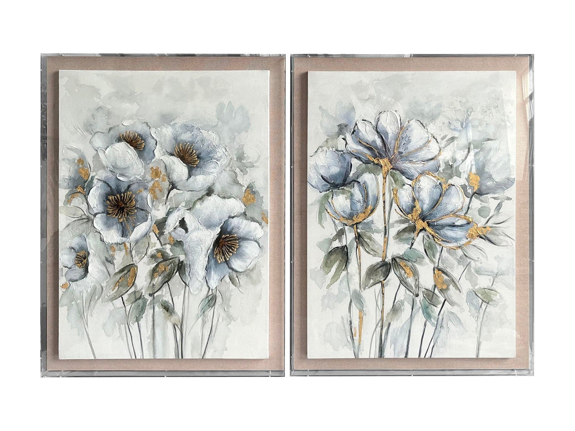 Anemone Blue/Green Wall Art - Ornate Home