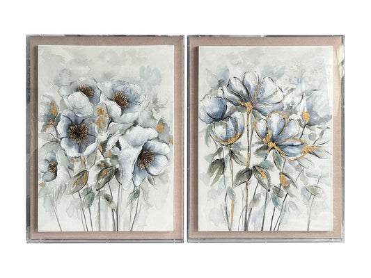 Anemone Blue/Green Wall Art - Ornate Home