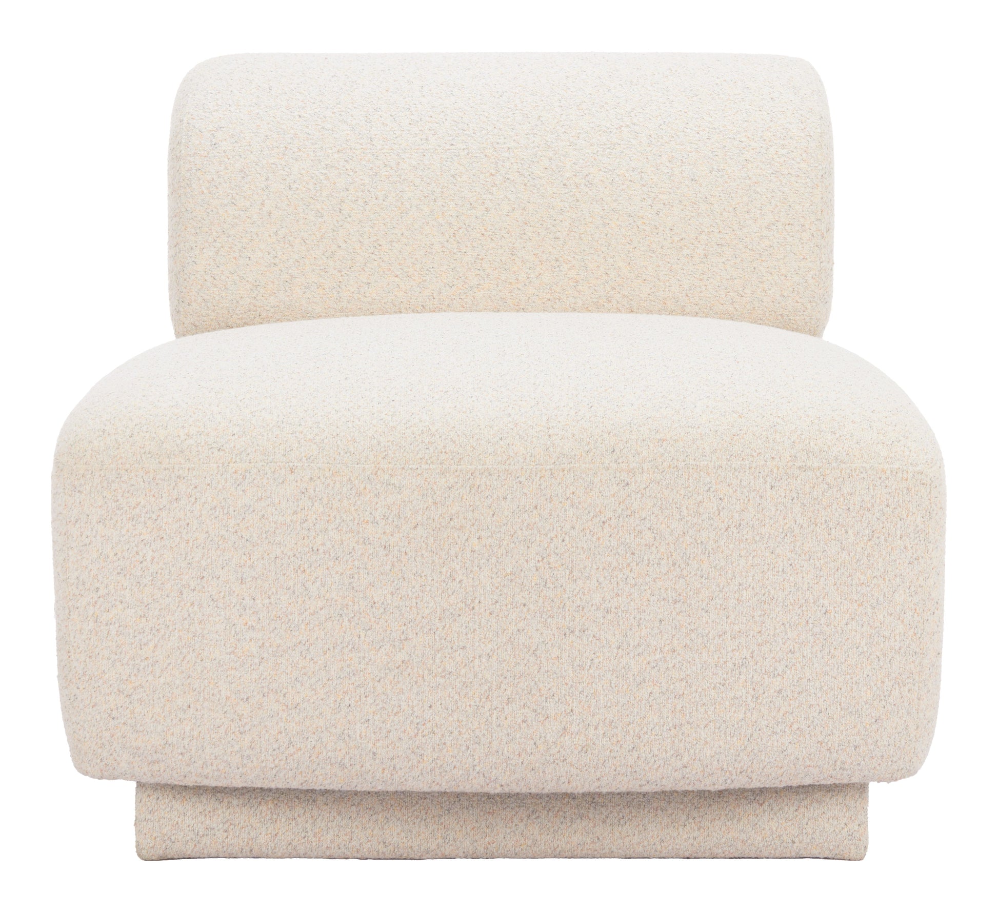Anese Multigrain Beige Accent Chair - Ornate Home